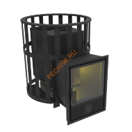 Печь-камин-сетка банная Викинг 15 Д-1, сетка