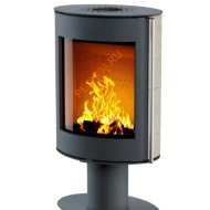 Печь-камин АСТОВ OVAL 600 Крема беж