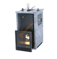 Печь банная ИзиСтим Сочи М2 в трёхстороннем кожухе из талькохлорита