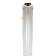 Сэндвич-труба ТиС Феррит L=1000 мм, нержавейка AISI 430-1 мм/430, D150/210 мм