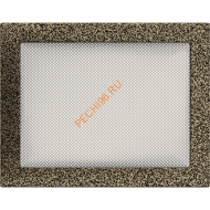 Вентиляционная решетка Kratki 22/30CZ 220х300 мм черная/золото