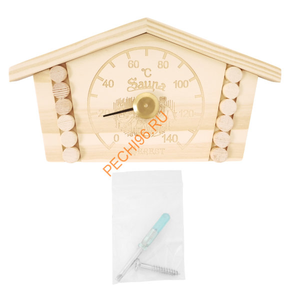 Термометр EVEREST Домик, сосна (TG-35)