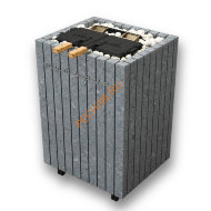 Электрическая паротермальная печь ФутуРус 2.0 12 кВт, серпентинит Бархат