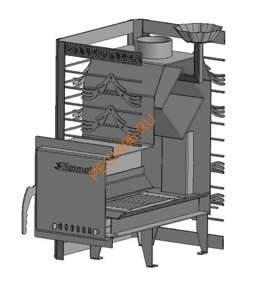 Печь банная Кеннет Форт 12 М26 сетка