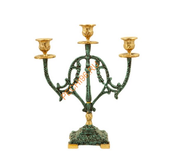 Канделябр на 3 свечи Virtus 4036P, пара