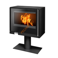 Печь-камин ABX Polar Osaka 50 черная сталь с опорой