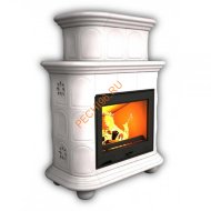 Печь-камин КимрПечь Прованс центральный двухъярусный Белый