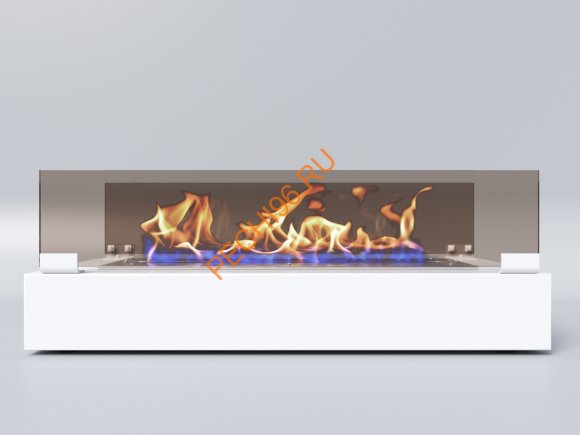 Биокамин Русский огонь Марс настольный белый