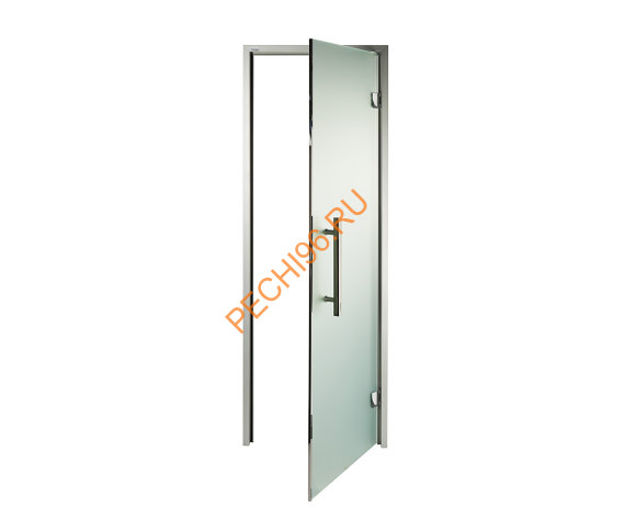 Дверь стеклянная Grandis GS 7х21-М-Н-Si коробка алюминий Silver