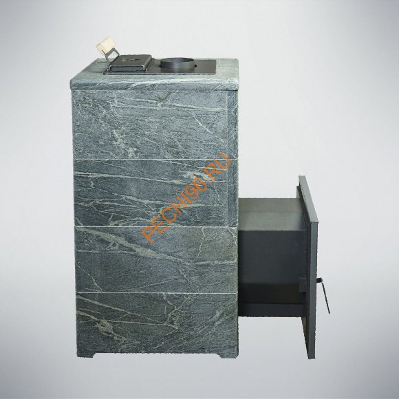 Печь банная Варвара Терма Элегант, талькохлорит, сталь+нержавеющая сталь 6 мм