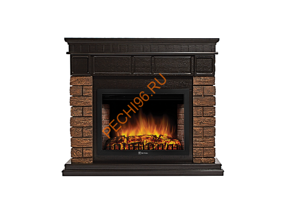 Электрокамин Electrolux EFP/P-3020LS с порталом Firelight Bricks Wood 30, камень темный