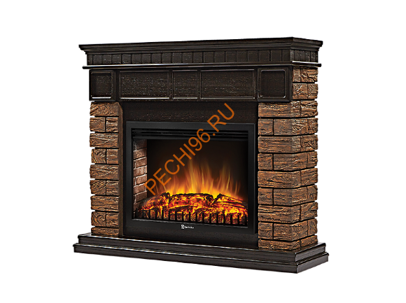 Электрокамин Electrolux EFP/P-3020LS с порталом Firelight Bricks Wood 30, камень темный