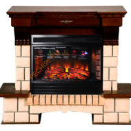 Электрокамин InterFlame Экстерион с очагом Panoramic 25 LED FX QZ