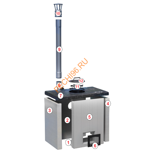 Печь-тандыр Хан белая