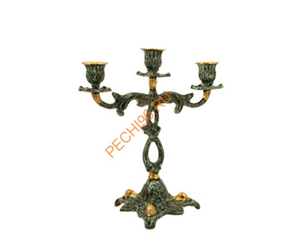 Канделябр на 3 свечи Virtus 4205P, пара