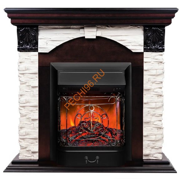 Электрокамин RealFlame Dublin LUX АО с очагом Majestic Lux BL