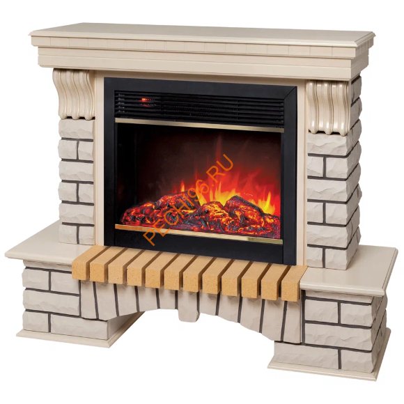 Электрокамин RealFlame Country 26 WT с очагом Moonblaze S Lux BR