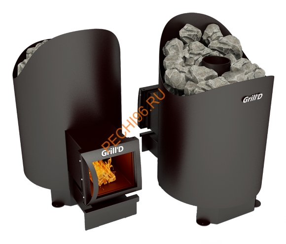Печь банная Grill’D Aurora 180 long black
