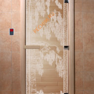 Дверь стеклянная DoorWood «Березка прозрачная», 2000х700 мм