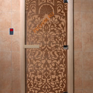Дверь стеклянная DoorWood «Флоренция бронза матовая», 2100х800 мм