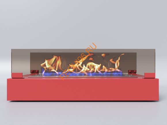 Биокамин Русский огонь Марс настольный красный