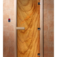 Дверь стеклянная DoorWood с фотопечатью «Рыжая вишня»