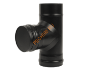 Тройник 90 гр Везувий BLACK (AISI 430/0,8мм) d 150