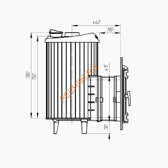 Печь банная Атмосфера L ламели Пироксенит наборный