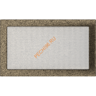 Вентиляционная решетка Kratki 22/45CZ 220х450 мм черная/золото