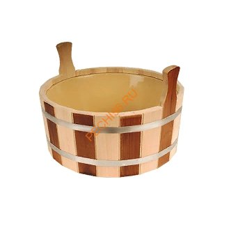 Шайка 17л Термо двуручная, пластиковая вставка