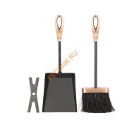 Каминный набор E20000AK черный с античной латунью