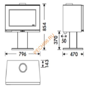 Печь-камин Panadero Harmonie Maja S