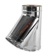 Сэндвич-тройник ВУЛКАН V50R, 45 гр, нержавейка AISI 321/304, d 200/300 мм