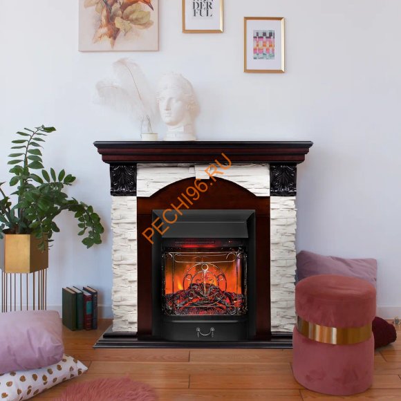 Электрокамин RealFlame Dublin LUX АО с очагом Majestic Lux BL RC