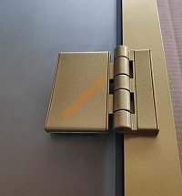 Дверь в хамам стеклянная Арта Престиж 60G Белая матовая, коробка золото алюминий с порогом