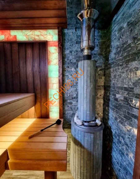 Печь банная Атмосфера L ламели Талькохлорит наборный