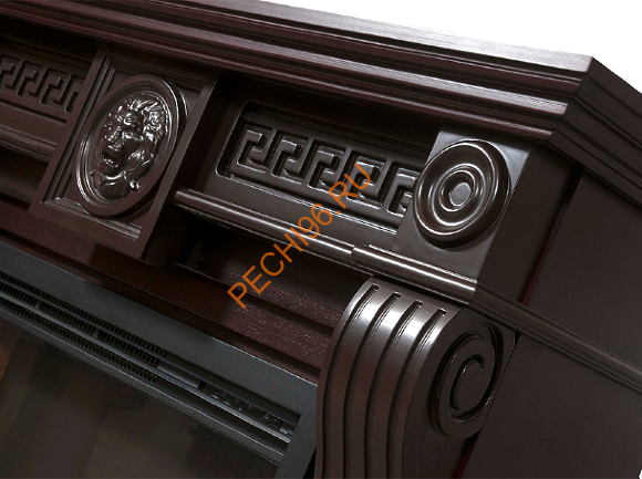 Электрокамин Electrolux EFP/P-3020LS с порталом Firelight Vittoriano 30, темный дуб