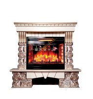 Электрокамин InterFlame Экстер Кавказ с очагом Panoramic 25 LED FX QZ