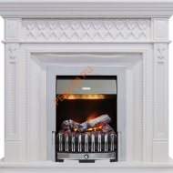 Электрокамин Dimplex Alexandria с очагом Danville Chrome FB2 белый дуб