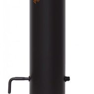 Шибер LAVA черный поворотный 1000 мм d 150 мм сталь 2 мм