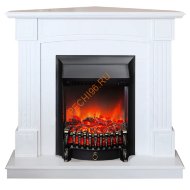Электрокамин RealFlame ANDREA Corner с очагом Fobos Lux BL