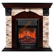 Электрокамин RealFlame Dublin Rock AO с очагом Majestic Lux BL