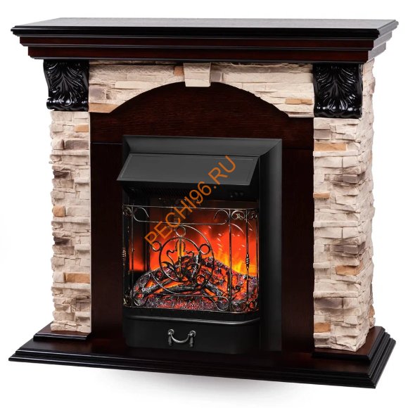 Электрокамин RealFlame Dublin Rock AO с очагом Majestic Lux BL