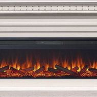 Электрокамин Royal Flame Dallas 60 слоновая кость с патиной с очагом Vision 60 LOG LED