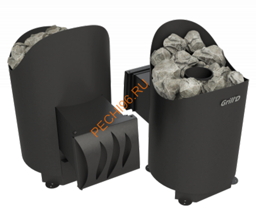 Печь банная Grill’D Aurora mini short black