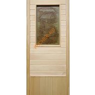 Дверь DoorWood со стеклом «Изба», 1850х750 мм