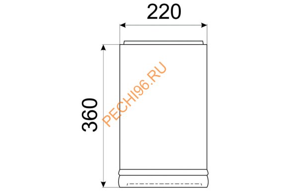 Облицовка дымохода КимрПечь глазурь, D150