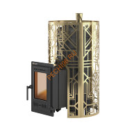 Печь банная Эверест Steam Master GALAXY 24 (310) чугун, в сетке GOLD