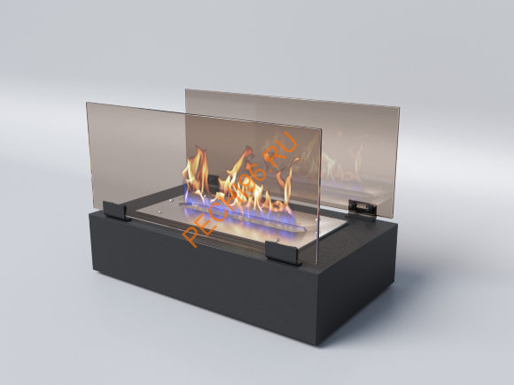 Биокамин Русский огонь Фаворит настольный черный