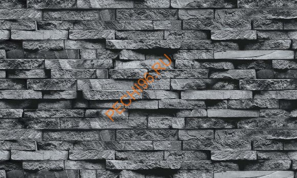 Плита ФАСПАН Серый камень №1008 Горизонталь 1200х600х8мм